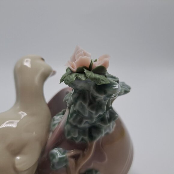 Lladro Porcelain Figurine #8025 "How Are You?" Duckling & Frog Damaged No Box - Picture 9 of 13